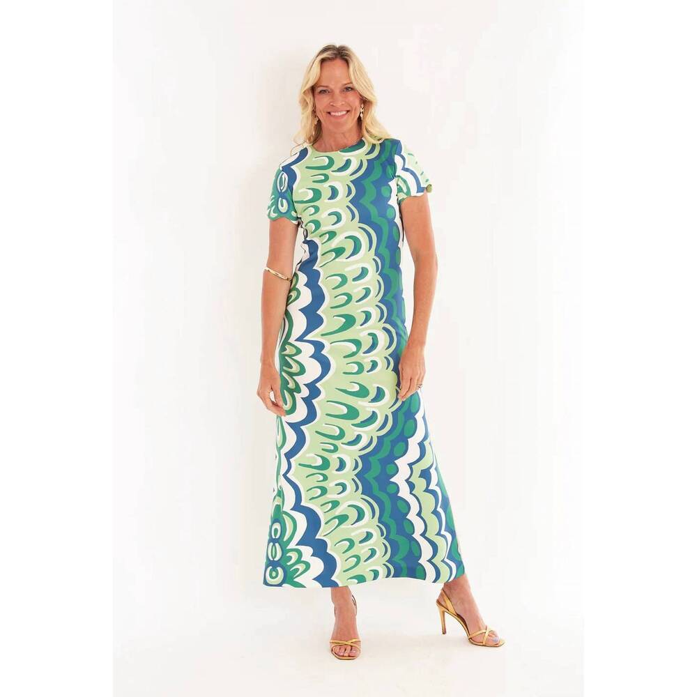 NEW CK BRADLEY malabar dress in green